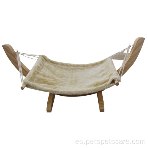 Cubierta de tapa extraíble Cat Bed de hamaca para gatos de madera